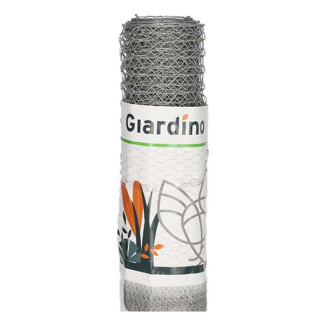 Giardino Kippengaas | Giardino | 5 m x 50 cm (Maaswijdte 13 x 13 mm, Metaal, Zilver) 3940001 K170105626 - 2