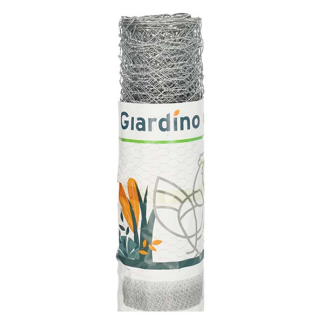 Giardino Kippengaas | Giardino | 5 m x 50 cm (Maaswijdte 25 x 25 mm, Metaal, Zilver) 3940011 K170105632 - 2