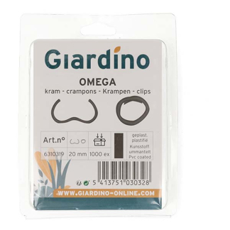 Giardino Krammen | Giardino | 20 mm (1000 stuks, Zwart) 6310319 K170105594 - 3
