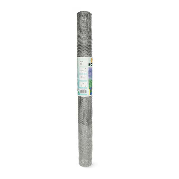Giardino Tuingaas | Giardino | 1 m x 60 cm (Maaswijdte 4 x 4 mm, Metaal, Zilver) 7110101 K170105624 - 3