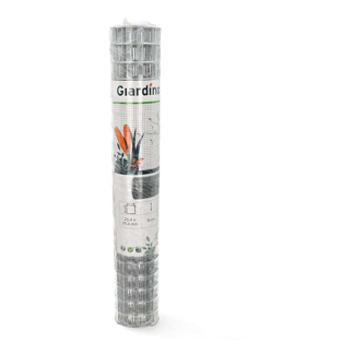 Giardino Vogel- en konijnengaas | Giardino | 5 m x 51 cm (Maaswijdte 25.4 x 25.4 mm, Metaal, Zilver) 7730001 K170105614 - 3