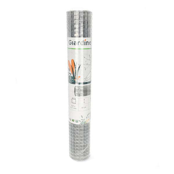 Giardino Vogelgaas | Giardino | 5 m x 51 cm (Maaswijdte 12.7 x 12.7 mm, Metaal, Zilver) 7140001 K170105612 - 3