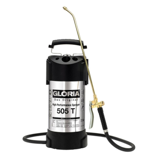 Gloria Drukspuit | Gloria 505 T | 5 liter | 6 bar (Verstelbare spuitmond, Schouderband, RVS) 000505.0000 K170113132