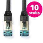 Goobay 10 stuks | Netwerkkabel | Cat6a S/FTP | 0.5 meter (Zwart)  V010610377 - 1