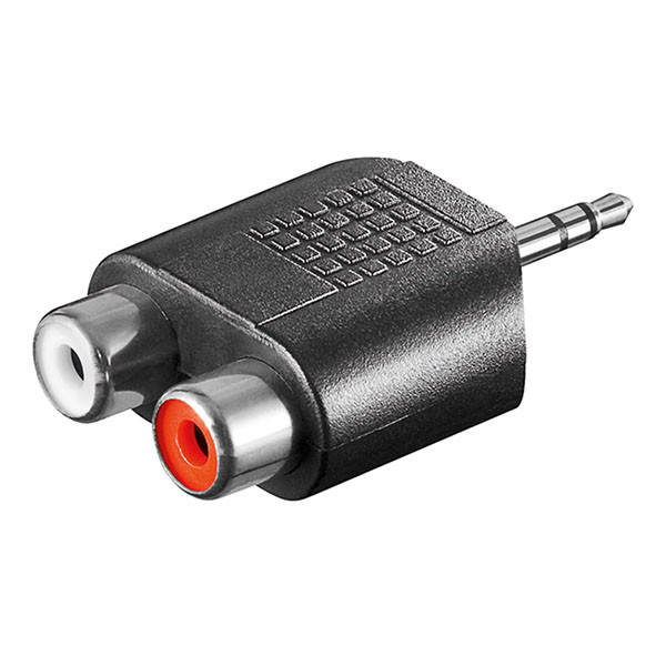 Goobay 2x tulp naar 3.5 mm jack adapter | V ↔ M | Goobay (Stereo) 11604 K010411220 - 1