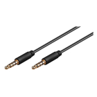 Goobay 3.5 mm jack kabel | Goobay | 0.5 meter (4-polig, Stereo, Verguld, 100% koper) 63824 K010412081 - 2