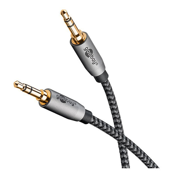 Goobay 3.5 mm jack kabel | M ↔ M  | Goobay Plus | 0.5 m (Stereo, 3-polig) 65272 K010411035 - 3