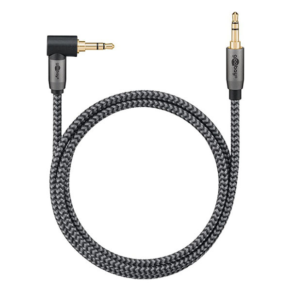 Goobay 3.5 mm jack kabel | M ↔ M  | Goobay Plus | 0.5 m (Stereo, Haakse connector, 3-polig) 65277 K010411040 - 4