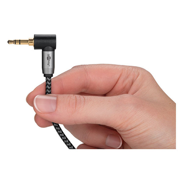 Goobay 3.5 mm jack kabel | M ↔ M  | Goobay Plus | 5 m (Stereo, Haakse connector, 3-polig) 65283 K010411044 - 8