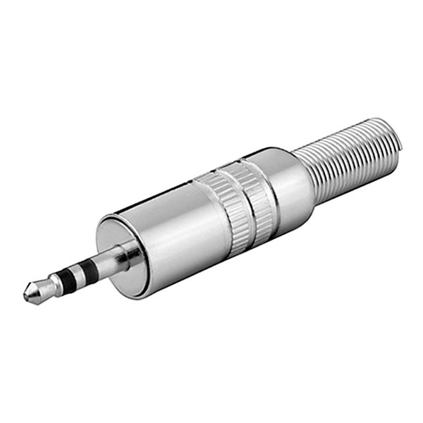 Goobay 3.5 mm jack plug | M | Goobay (Stereo, Metalen behuizing, 3-polig) 11017 K010411090 - 1