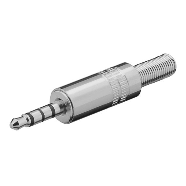 Goobay 3.5 mm jack plug | M | Goobay (Stereo, Metalen behuizing, 4-polig) 27693 K010411102 - 1