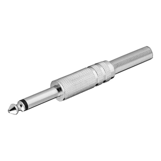 Goobay 6.35 mm jack plug | M | Goobay (Mono, Metalen behuizing, 2-polig) 11023 K010411103