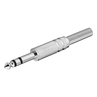 Goobay 6.35 mm jack plug | M | Goobay (Stereo, Metalen behuizing, 3-polig) 11037 K010411105