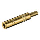 Goobay 6.35 mm jack plug | V | Goobay (Stereo, Metalen behuizing, Verguld, 3-polig) 11072 K010411098 - 1