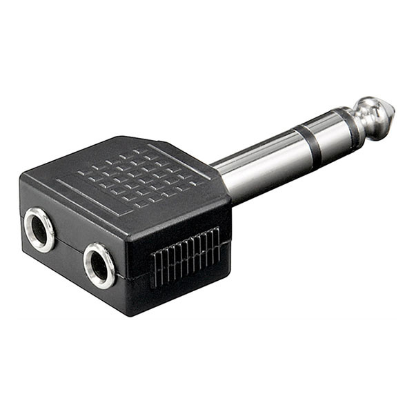 Goobay 6.35 mm jack splitter | V ↔ M | Goobay (Stereo, 3-polig) 11103 K010411080 - 1