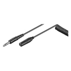 6.35 mm jack verlengkabel | V ↔ M  | Goobay | 5 m (Spiraalkabel, Stereo, 3-polig)