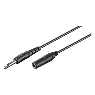 Goobay 6.35 mm jack verlengkabel | V ↔ M  | Goobay | 5 m (Stereo, 3-polig) 50428 K010411071