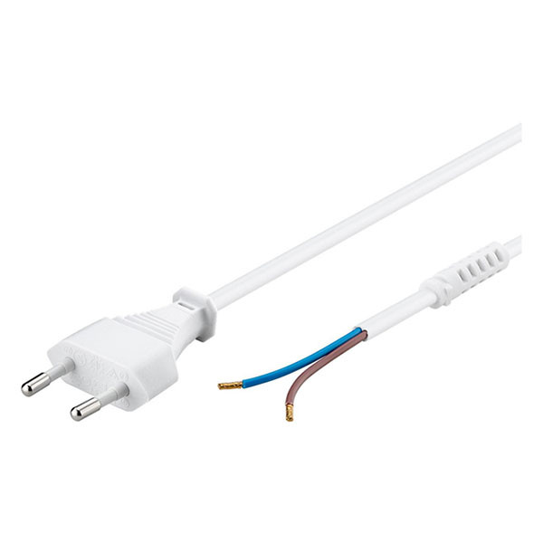 Goobay Aansluitsnoer | Goobay | 1.5 meter (2x 0.75mm², Eurostekker, Trekontlasting, Wit) 50503 K010802227 - 2