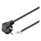 Goobay Aansluitsnoer | Goobay | 1.5 meter (3x 0.75mm², Randaarde, Haakse stekker, Zwart) 93976 K010802233 - 2
