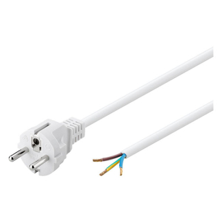 Goobay Aansluitsnoer | Goobay | 1.5 meter (3x 0.75mm², Randaarde, Rechte stekker, Wit) 51328 K010802237 - 2