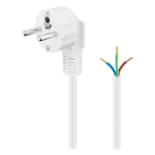 Goobay Aansluitsnoer | Goobay | 3 meter (3x 0.75 mm², Randaarde, Haakse stekker, Wit) 93312 K010802231 - 1
