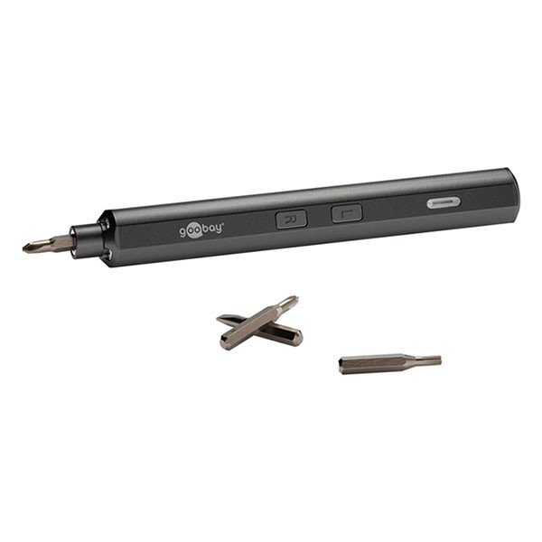 Goobay Accu precisieschroevendraaier | Goobay (5V, Ingebouwde accu, Incl. 20 bits) 77838 K180108134 - 5