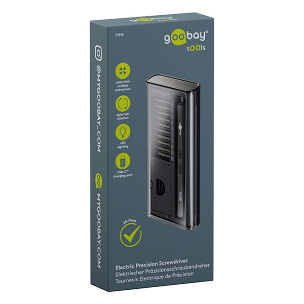 Goobay Accu precisieschroevendraaier | Goobay (5V, Ingebouwde accu, Incl. 20 bits) 77838 K180108134 - 7