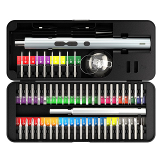 Goobay Accu precisieschroevendraaier | Goobay Tools (5V, Ingebouwde accu, Incl. 50 bits) 77839 K180108133 - 3