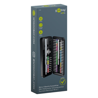 Goobay Accu precisieschroevendraaier | Goobay Tools (5V, Ingebouwde accu, Incl. 50 bits) 77839 K180108133 - 9