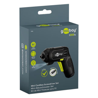 Goobay Accu schroevendraaier | Goobay Tools (5V, Ingebouwde accu, Incl. 28 bits) 77818 K180108129 - 3