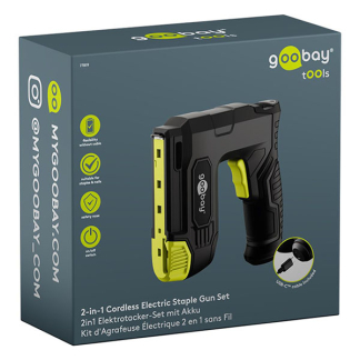 Goobay Accu tacker | Goobay (5V, Ingebouwde accu, Incl. nietjes en spijkers) 77819 K180108131 - 5
