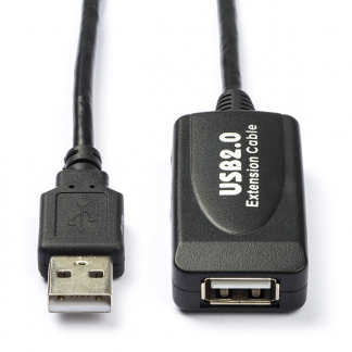 Goobay Actieve USB verlengkabel | 10 meter | USB 2.0 (100% koper) 95119 K070601041 - 