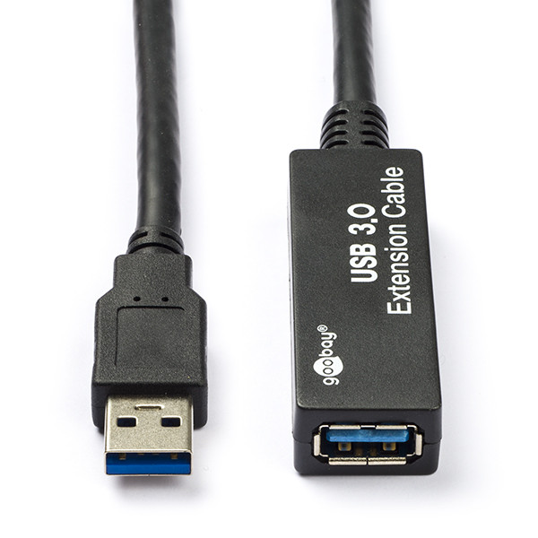 Goobay Actieve USB verlengkabel | 5 meter | USB 3.0 (Koperen kern, Daisy chaining tot 10 meter) 95727 K070601043 - 1