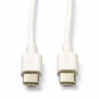 Goobay Apple oplaadkabel | USB C ↔ USB C 2.0 | 0.5 meter (Wit) 66315 M010214070
