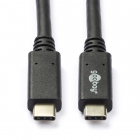 Goobay Apple oplaadkabel | USB C ↔ USB C 3.2 | 0.5 meter (Power Delivery, 100W, Zwart) 49252 M010214083