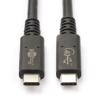 Apple oplaadkabel | USB C ↔ USB C 4 | 1 meter (40 Gbps, 100% koper, Power Delivery, 100 W, Thunderbolt 3)