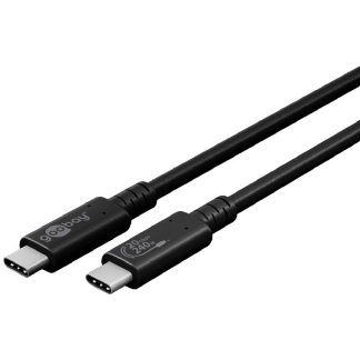 Goobay Apple oplaadkabel | USB C ↔ USB C 4 | 2 meter (20 Gbps, Vertind koper, Power Delivery, 240 W, Thunderbolt 3/4) 61718 M010214329 - 