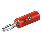 Banaanstekker | M | Goobay (Schroefklem, 4 mm, Rood)