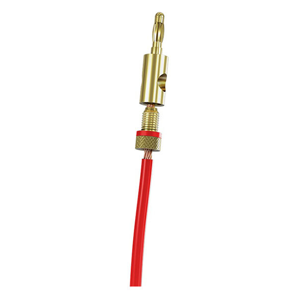 Goobay Banaanstekker | M | Goobay (Verguld, Schroefklem, 4 mm, Rood) 11684 K010411143 - 3