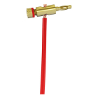 Goobay Banaanstekker | M | Goobay (Verguld, Schroefklem, 4 mm, Rood) 11684 K010411143 - 4