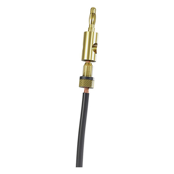 Goobay Banaanstekker | M | Goobay (Verguld, Schroefklem, 4 mm, Zwart) 11683 K010411142 - 3