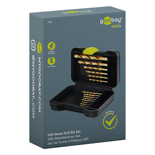 Goobay Boorset | Goobay Tools | 15-delig (Voor metaal) 77850 K170103475 - 4