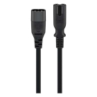 Goobay C7 verlengkabel | Goobay | 2 meter (0.75 mm², Zwart) 97201 K010806210 - 2