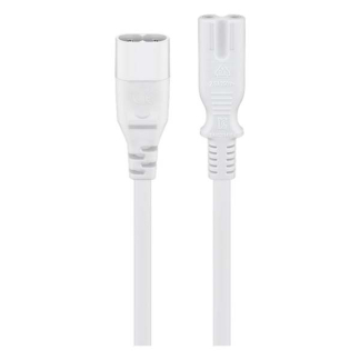 Goobay C7 verlengkabel | Goobay | 2 meter (2x 0.75 mm², Wit) 97200 K010806209 - 2