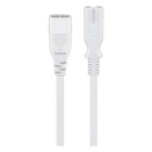 Goobay C7 verlengkabel | Goobay | 2 meter (2x 0.75 mm², Wit) 97200 K010806209 - 2