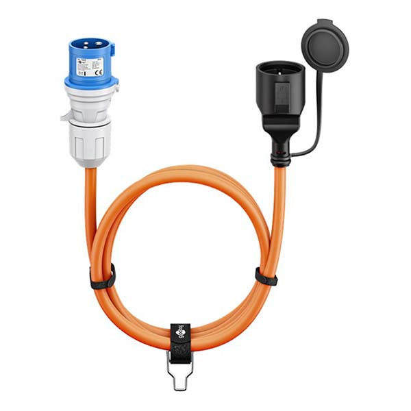 Goobay CEE verloopkabel | Goobay | 5 meter (16A, 230V, 3x2.5mm², IP44, Schuko naar CEE mannelijk) 76224 K010806272 - 4