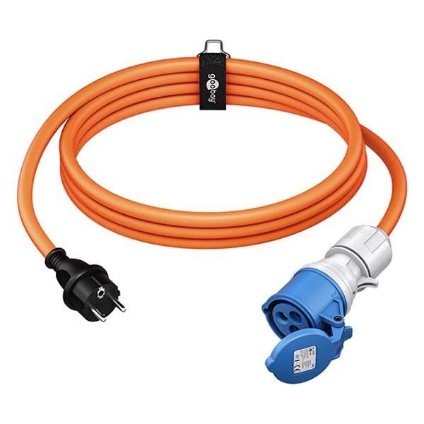 Goobay CEE verloopkabel | Goobay | 5 meter (16A, 230V, 3x2.5mm², IP44, Schuko naar CEE vrouwelijk) 76219 K010806274 - 1