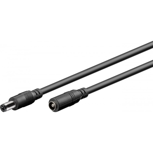 Goobay DC verlengkabel | Goobay | 1.5 meter |  5.5 x 2.1 mm (5A, 24 V, Zwart) 76635 K170103379 - 1