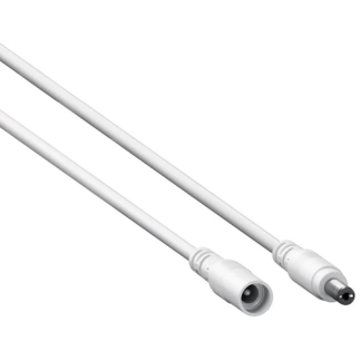 Goobay DC verlengkabel | Goobay | 10 meter | 5.5 x 2.1 mm (5A, 24 V, Wit) 76677 K170103388 - 1