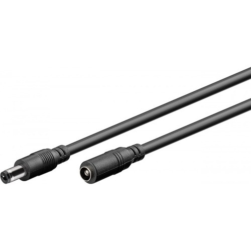 Goobay DC verlengkabel | Goobay | 3 meter |  5.5 x 2.1 mm (5A, 24 V, Zwart) 71399 K170103380 - 1